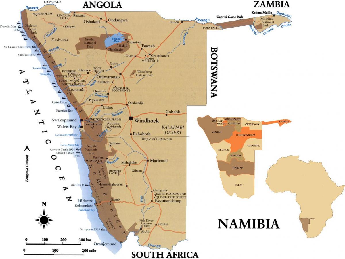 नक्शे के skillsmap नामीबिया