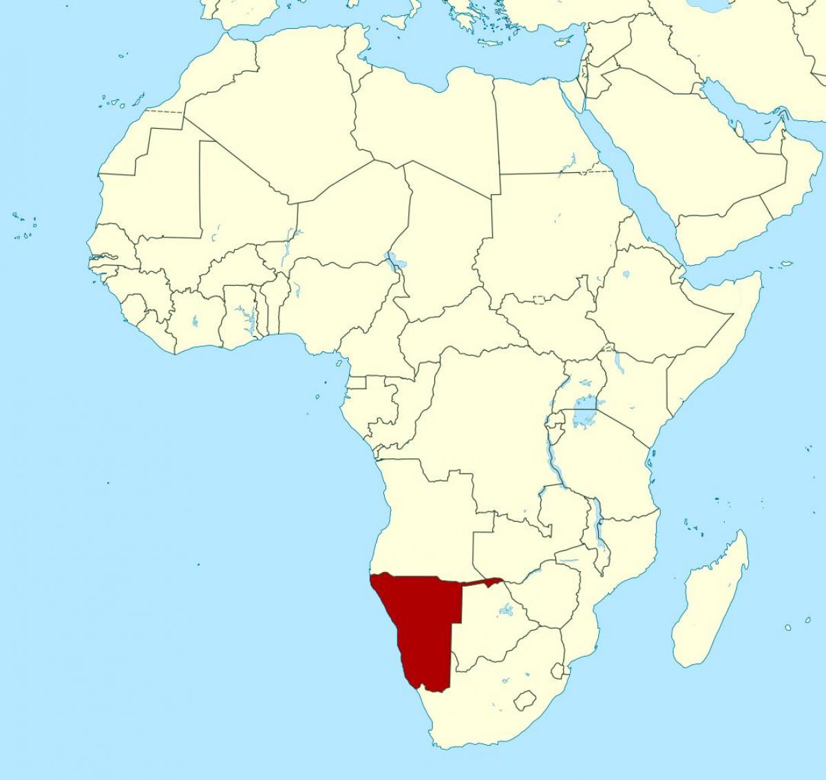 नक्शे के नामीबिया अफ्रीका