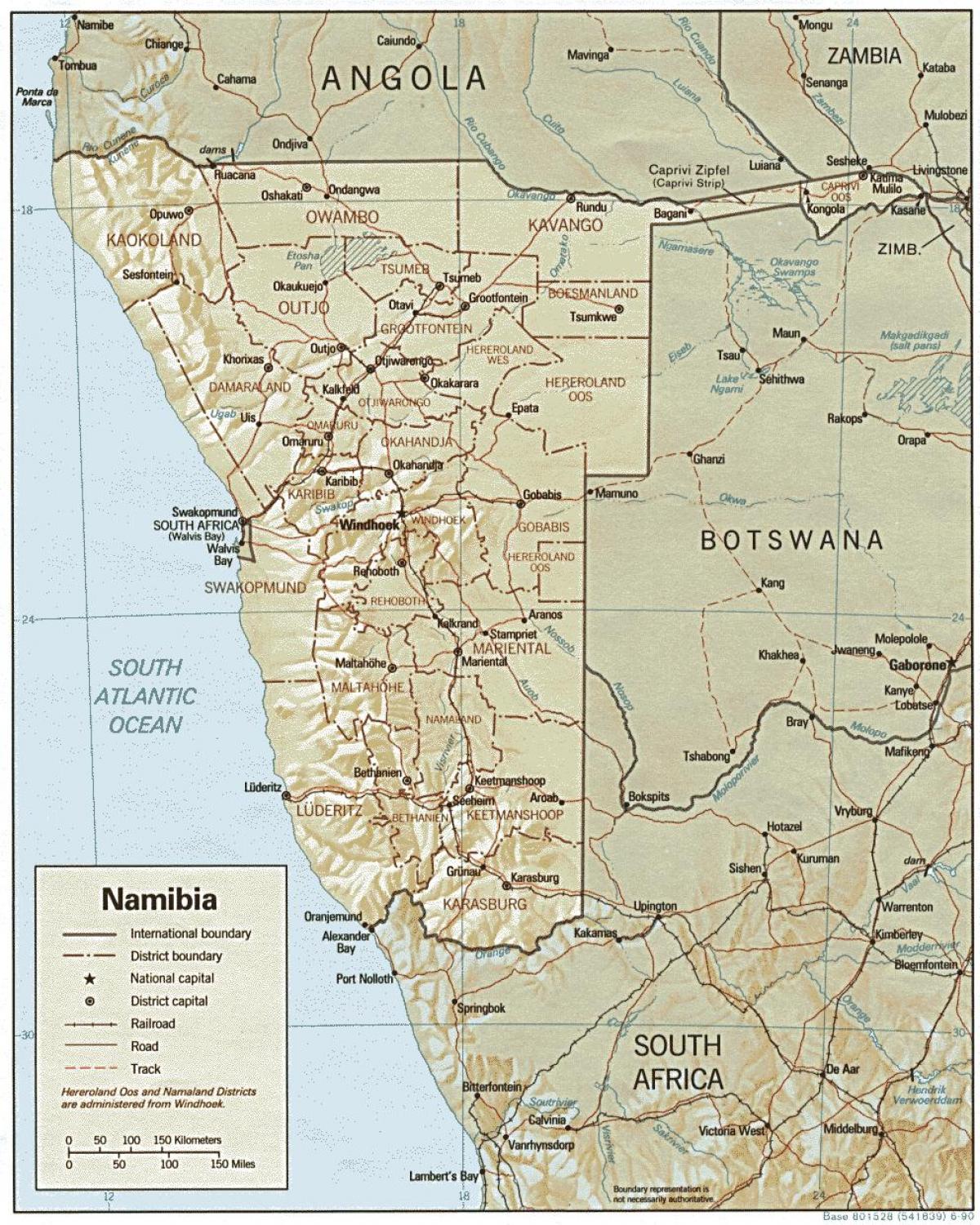 नक्शा नामीबिया के खेत